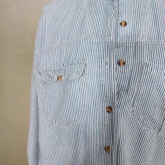 Vintage Jordache Striped button down shirt size Medium vintage - Picture 6 of 7